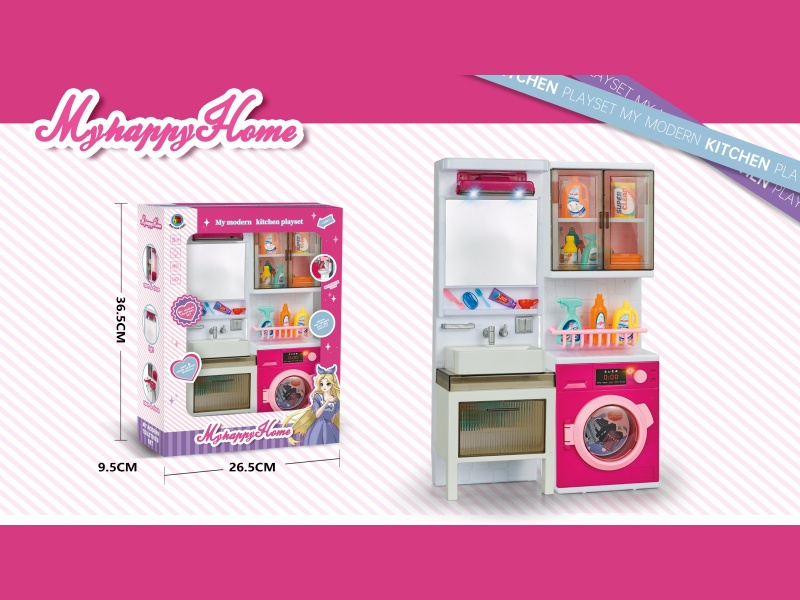 Play House In The Pink Bathroom