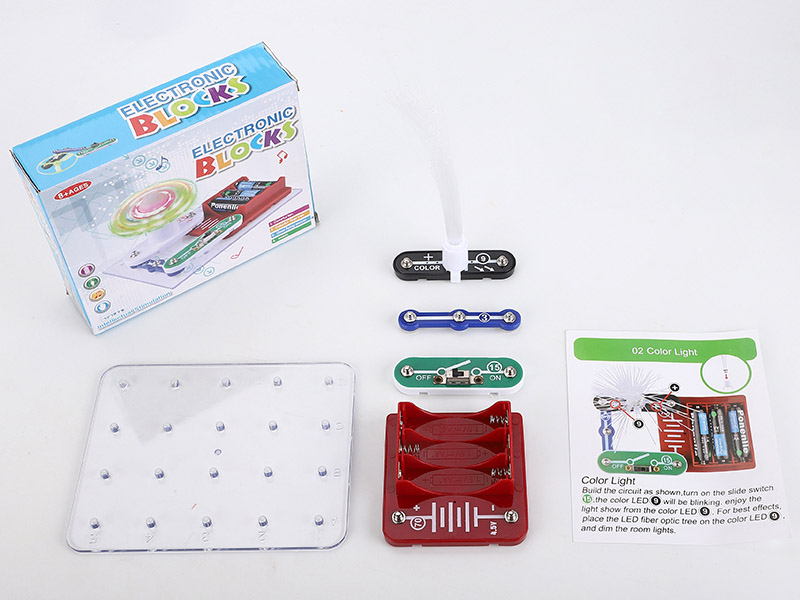 Colorful Optical Fiber Tree Electronic Building Block