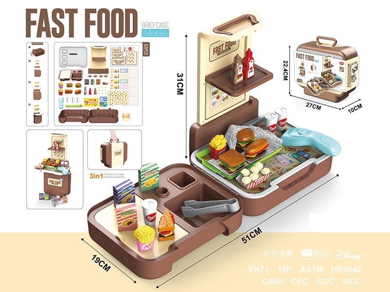 Briefcase Fast Food Shop 53pcs