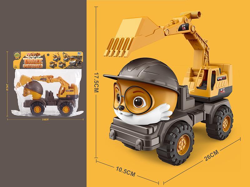 Slide Three Squirrel  Engineering Truck