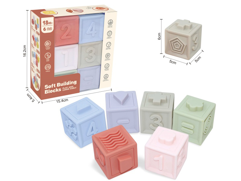 Zodiac & Numbers Soft Building Blocks 6pcs
