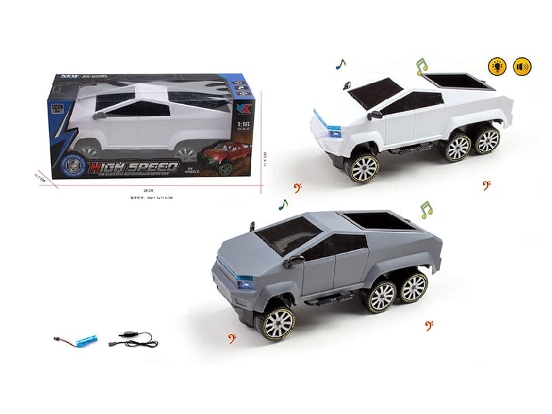 1:16 Six-Wheel Tesla Pickup Car With Music And Light