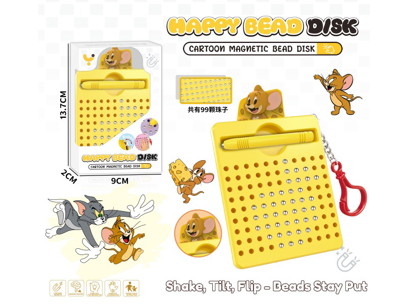 Magnetism Brush Drawing Board/With Buckle (Jerry Mouse) (99 Beads)