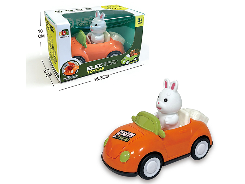Vinyl Rabbit Friction Car With Music
