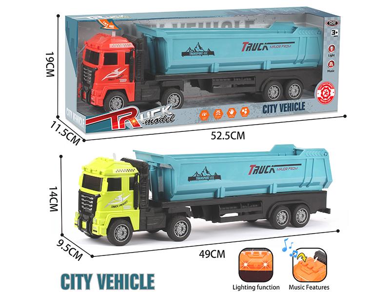 Outsize Friction Dump Truck With Lights