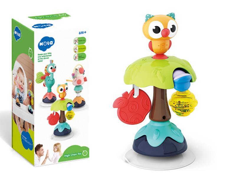 Smart Owl (Suction Cup Rattle Toy)