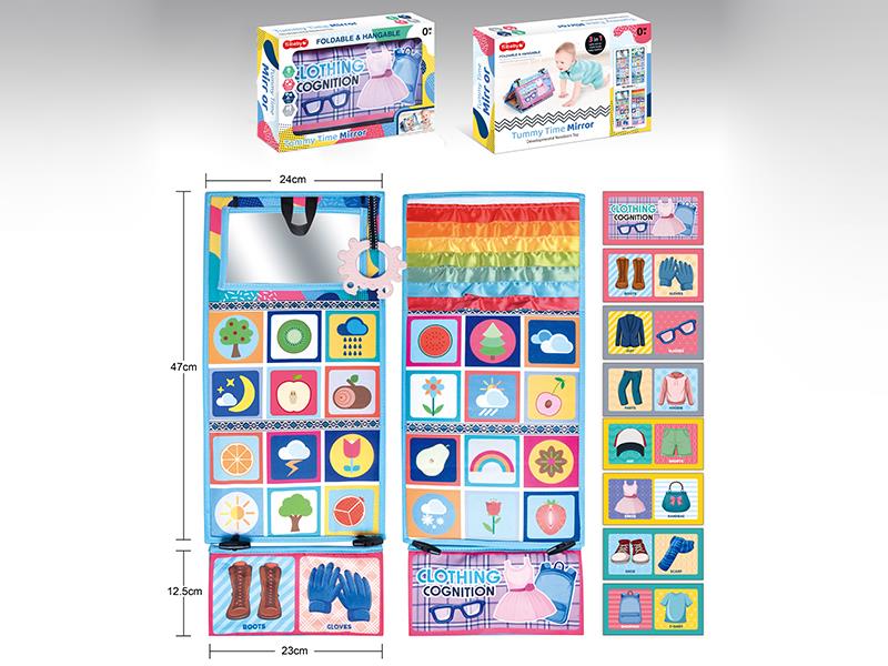 Foldable & Hangable Tummy Time Mirror Developmental Newborn Baby Toys