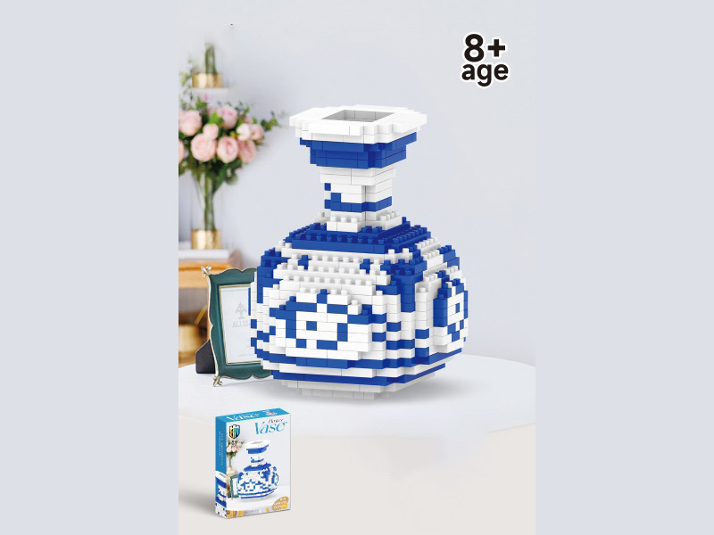 The Celestial Globe Vase Building Block Chinese Vase Series: 471 Pieces