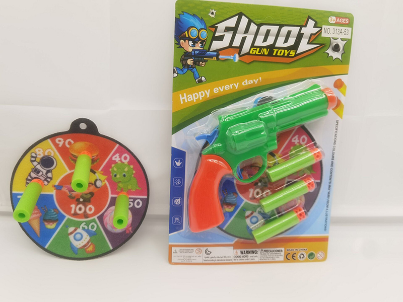Soft Bullet Gun Velcro Dartboard Set