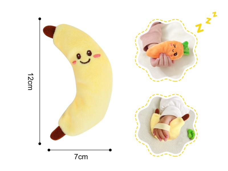 Banana Plush Infant And Toddler Grasping, Soothing And Educational Early Childhood Toys (Washable Coat)