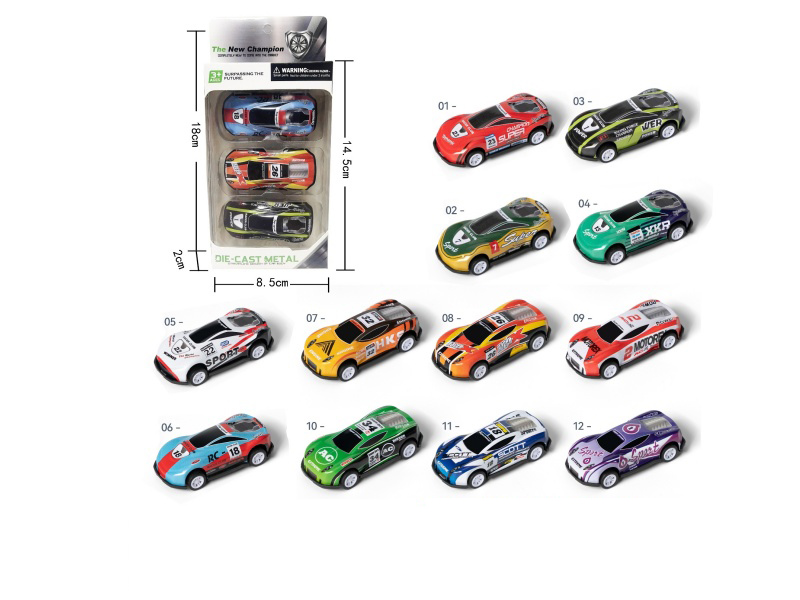 Three Pull-Loaded Light Alloy Trolleys