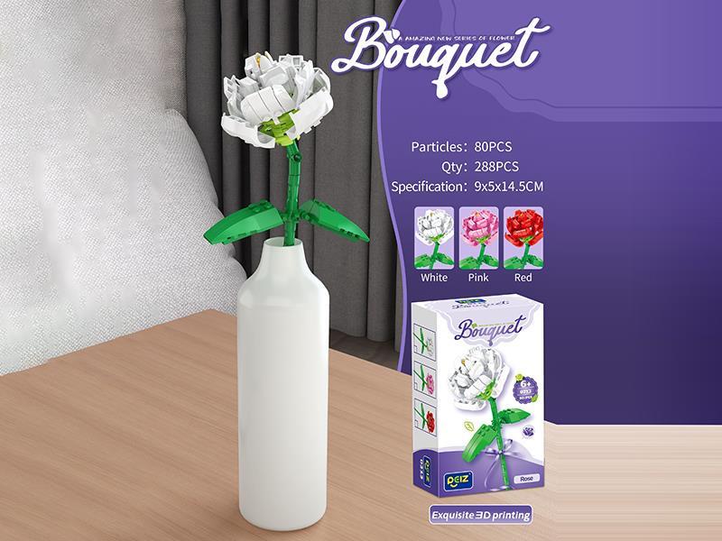 Rose Building Blocks 80PCS