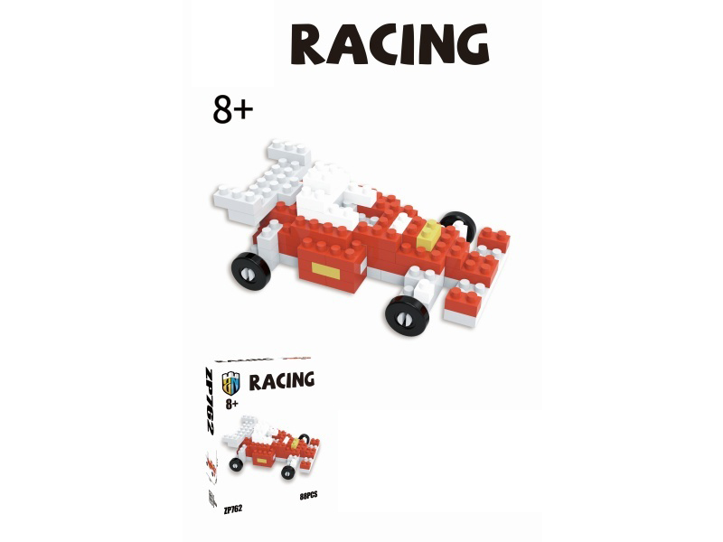 Racing Building Block Car Series, 88 PCS