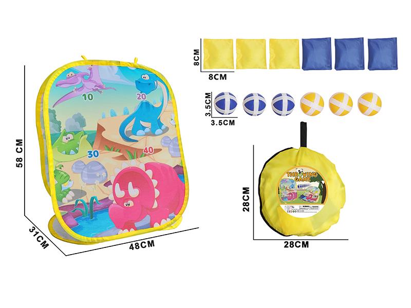 Sandbag Throwing Game(Dinosaur Theme)