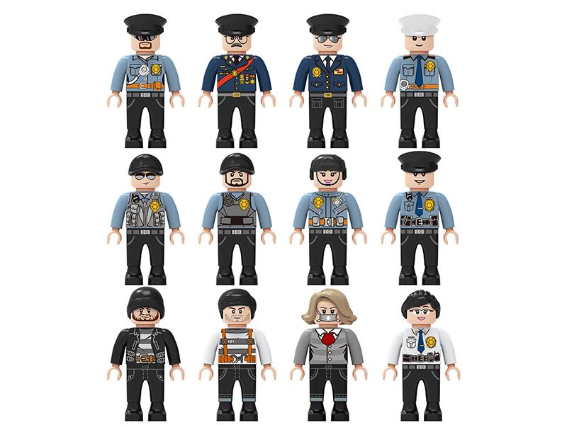Policeman Building Blocks Figures Toys