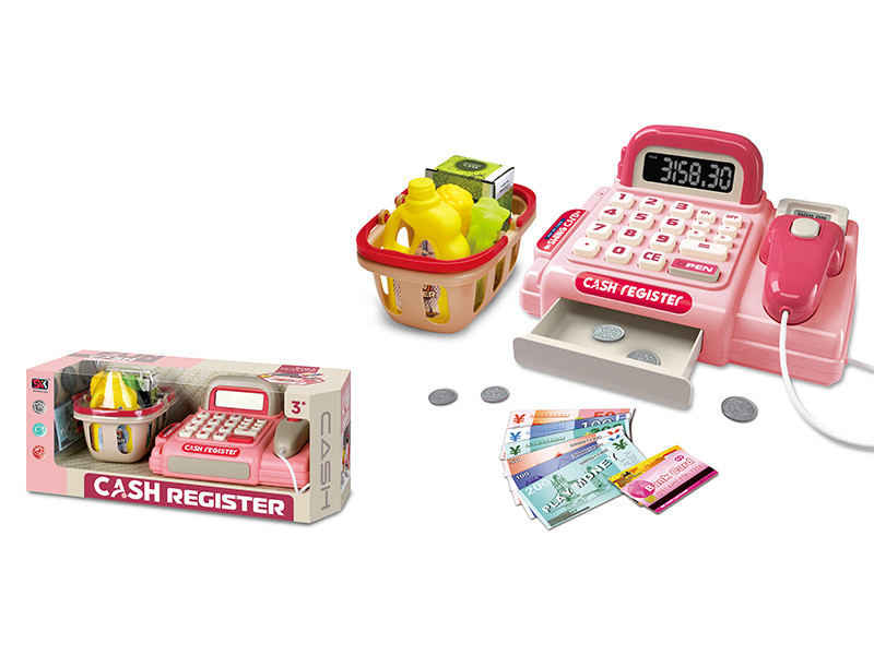 Cash Register + Shopping Basket Set
