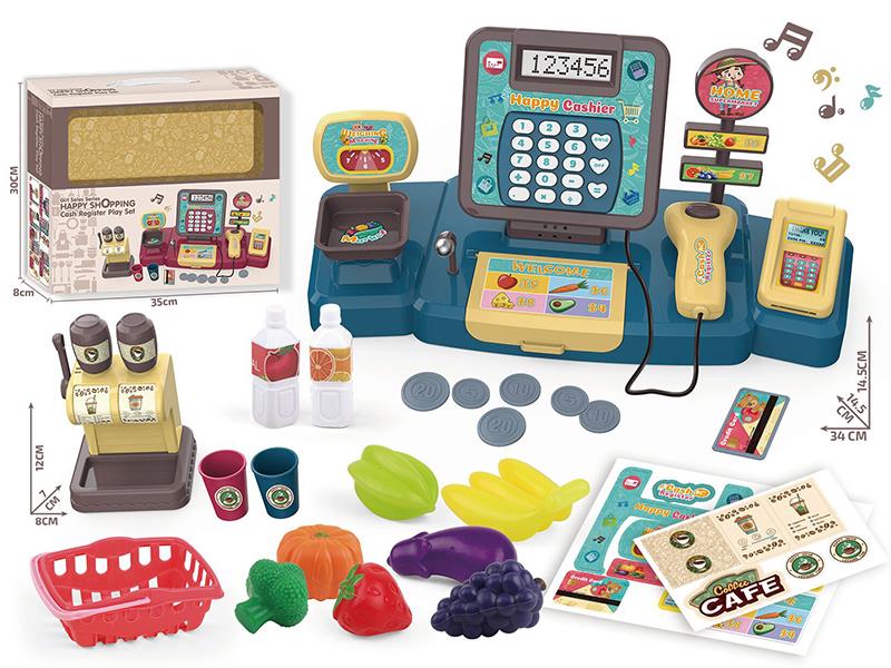 Cash Register Vegetable Set Pretend Play Toy