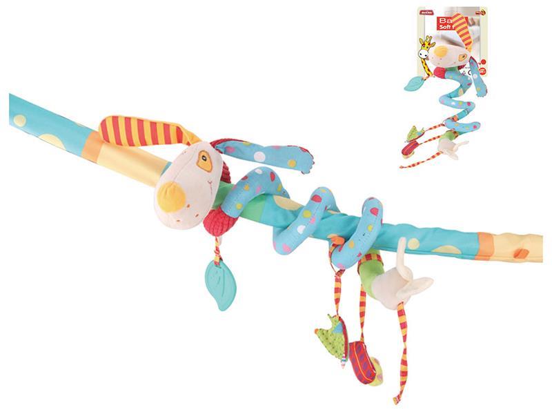 Baby Crib Stroller Activity Spiral Plush Hanging Toy