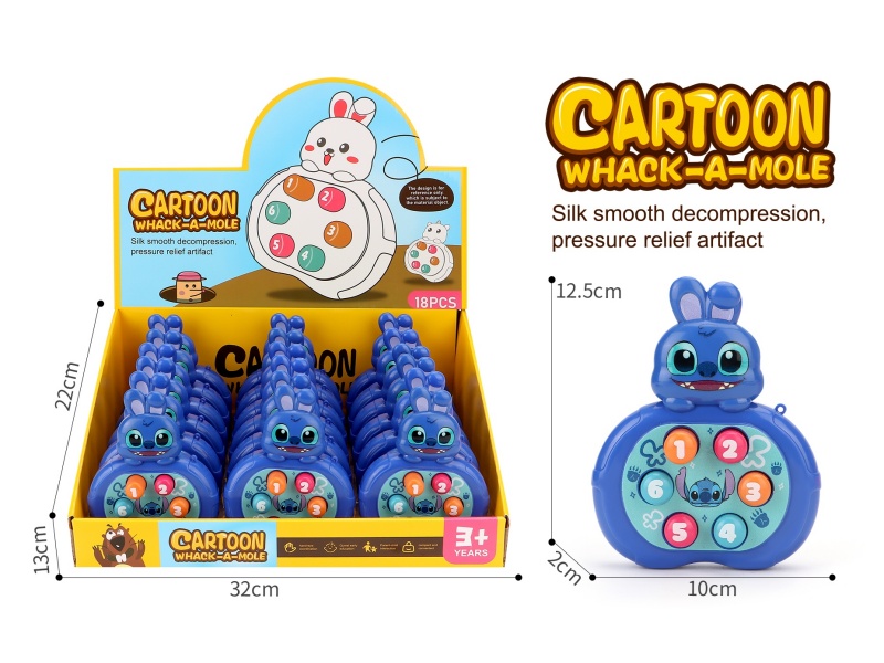 Stitch Whack A Mole Game Machine 18PCS