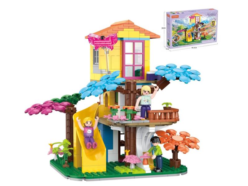 Smart Building Blocks/Small Particles/Secret Slide House /644PCS