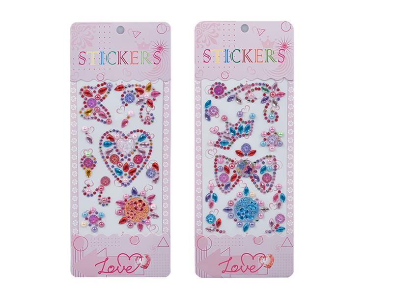 Eyes Face Gems Crystal Stickers