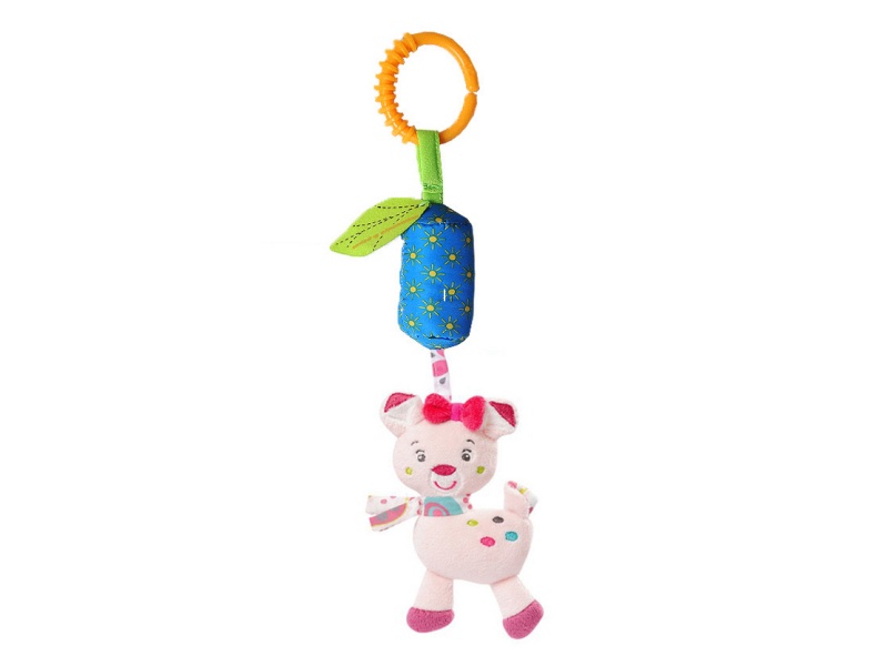 Cartoon Kitten Baby Soothing Plush Bell Pendant