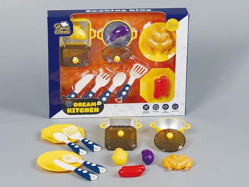 Simulated Kitchen Set 14pcs