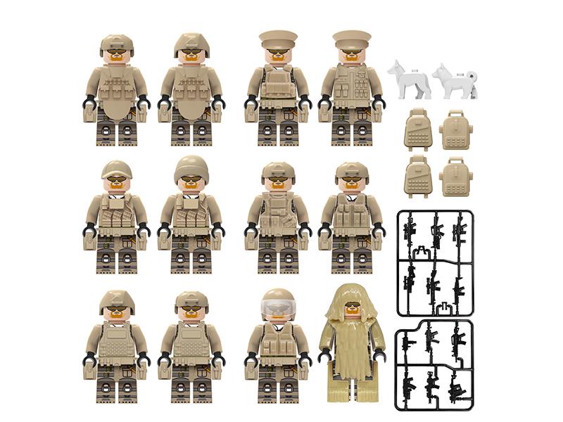 Camouflage Military Building Blocks Figures Toys