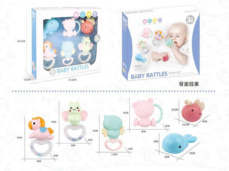 Baby Rattles 6pcs
