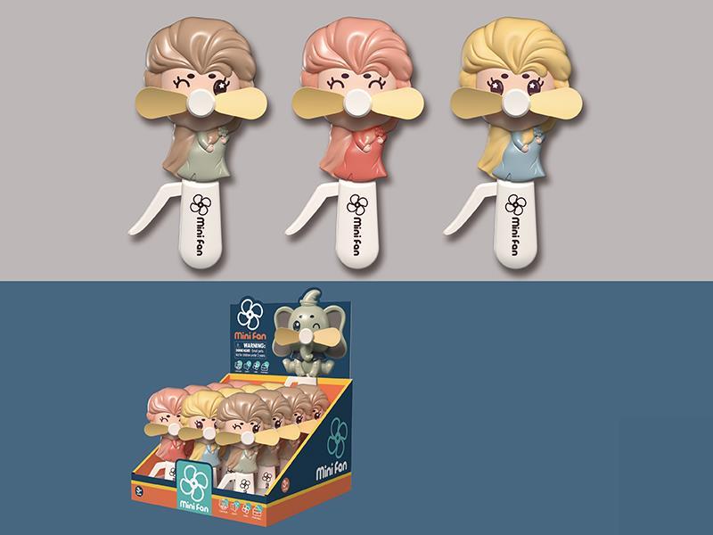 Ice Princess Hand Pressure Fan 12PCS