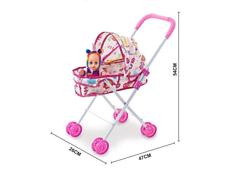 An Iron Trolley With A 10-Inch Musical Empty Body Doll