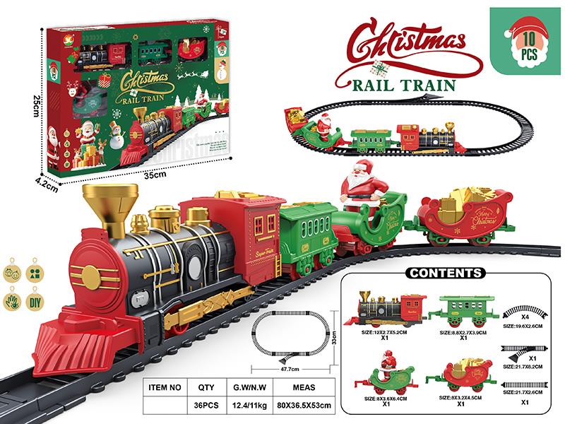 Classical Electric Rail Train(Christmas Edition)