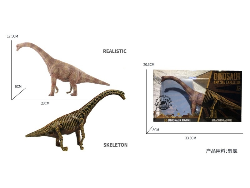 Brachiosaurus (Half-Skeleton) Simulation Dinosaur Toy