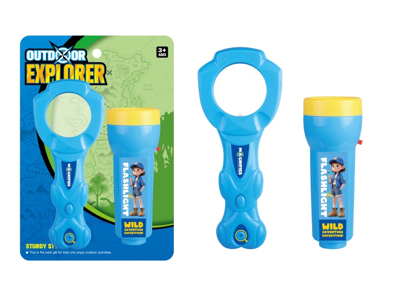 Magnifying Glass + Flashlight