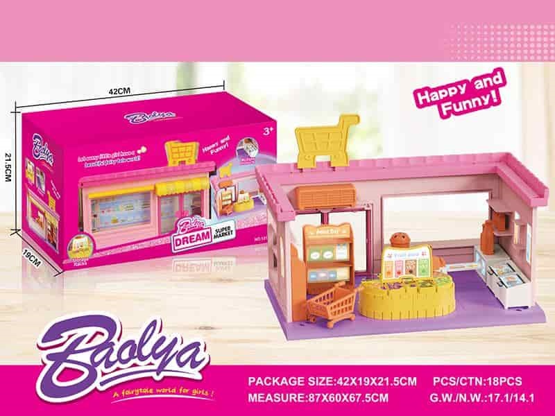 Super Market Scene Play House Toys