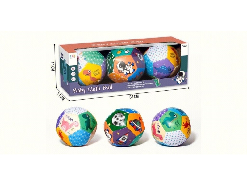 Cotton Ball And Leather Filling: 4-Inch Set Of Three Dinosaurs Plus Space Sand Ball, Beach Ball, Indoor And Outdoor Cartoon Ball, Soft Ball, Educational Ball, Pvc Ball, Pvc Leather Ball
