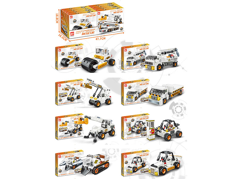 Building Blocks: Combined City Crane 8-In-1