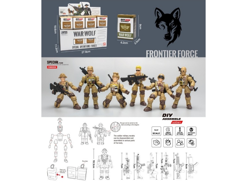 Assembled Soldier Model (24Pcs)