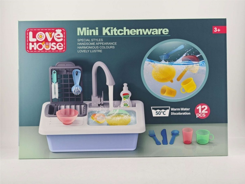 The Water Temperature Of The Tableware In The Sink Can Change Color