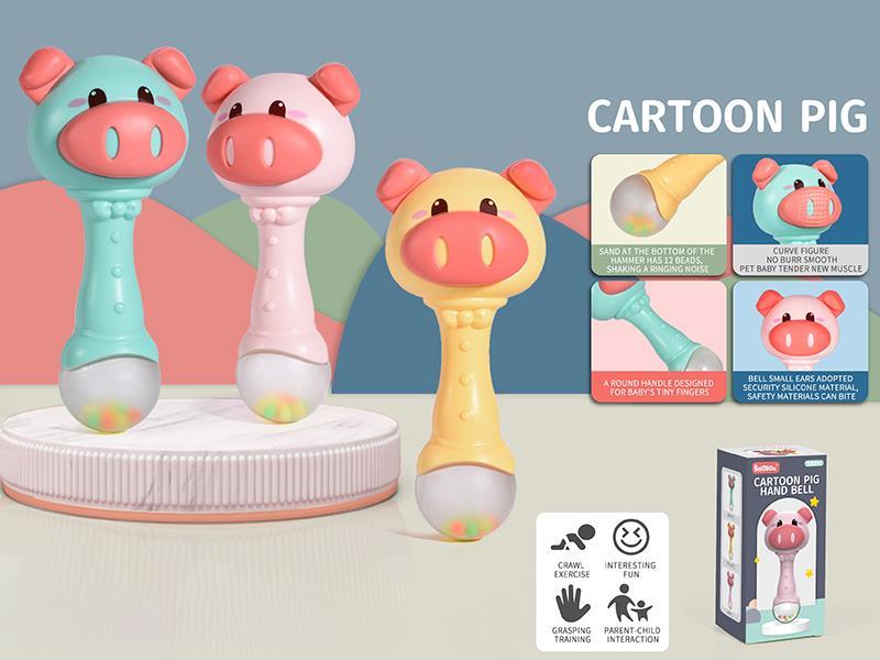 Cartoon Pig Hand Bell