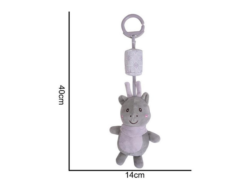 Plush Wind Chimes, Grey Deer Pendants, Baby Comfort Plush Animal Toys