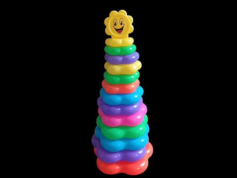 Puzzle Stacking Game 13 Layers Of Sunflowers And Plum Blossoms