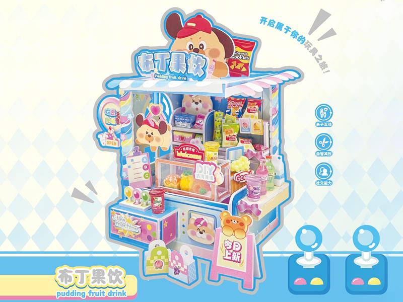 DIY Scene Pudding Fruit Drink Shop
