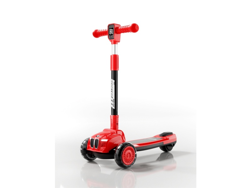 Car Simulation One-Button Foldable Scooter For Kids