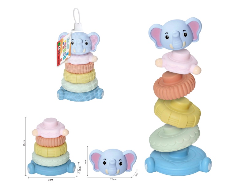 Soft Plastic Stacking Toy 6pcs