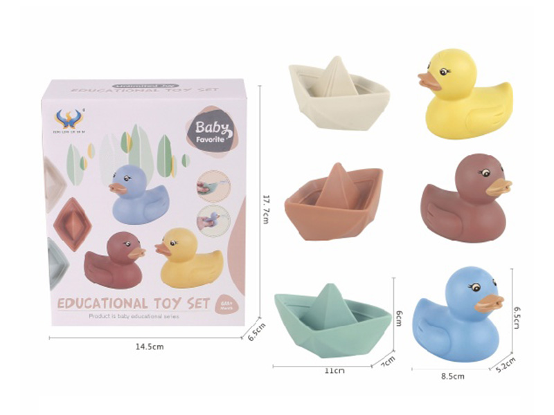 Bathroom Soft Plastic Spray Toy Set 6pcs