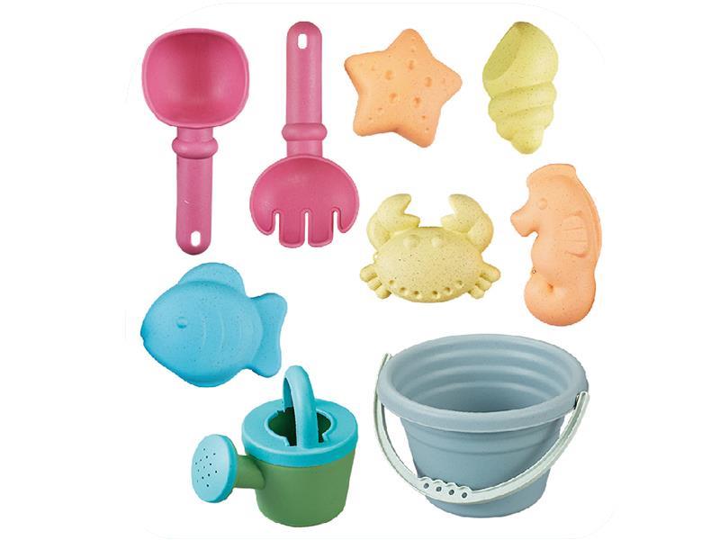 Wheat Materials Beach Toys Series 9PCS