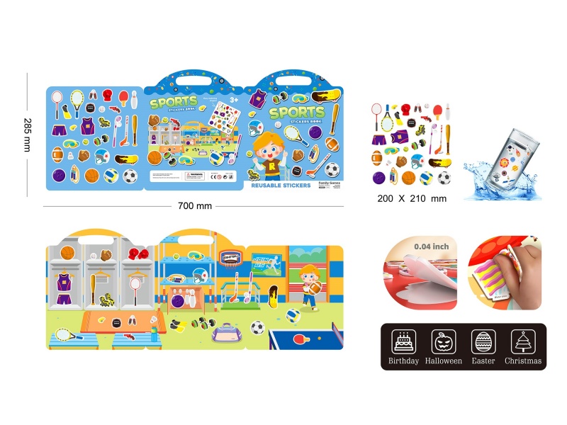 Jelly Sticker Book(Sports)