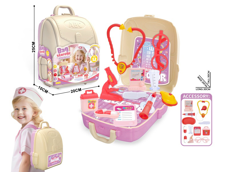 Play House Schoolbag 2-In-1 (Girl Doctor Set)