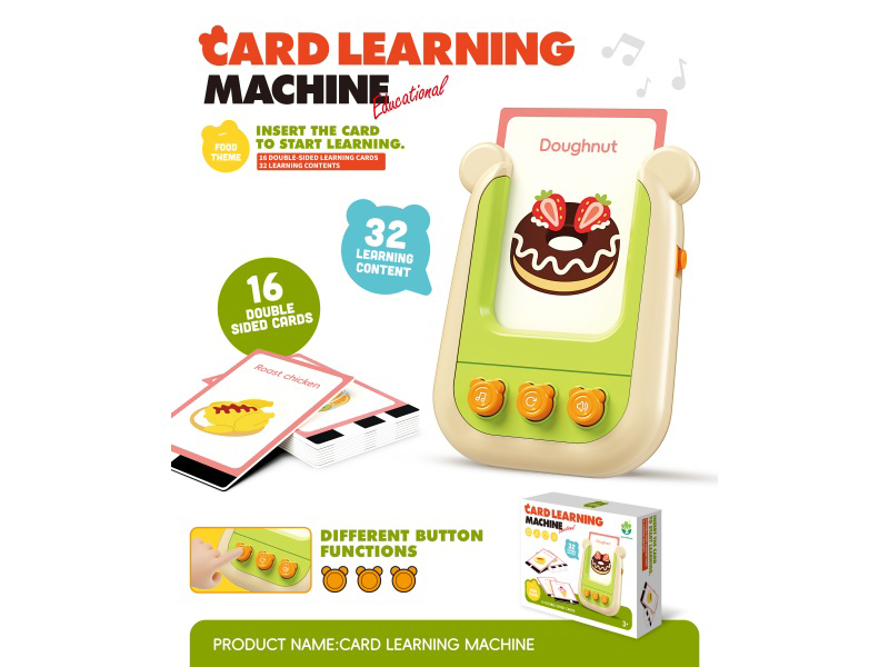 3-Key Card Learning Machine(Food Theme)